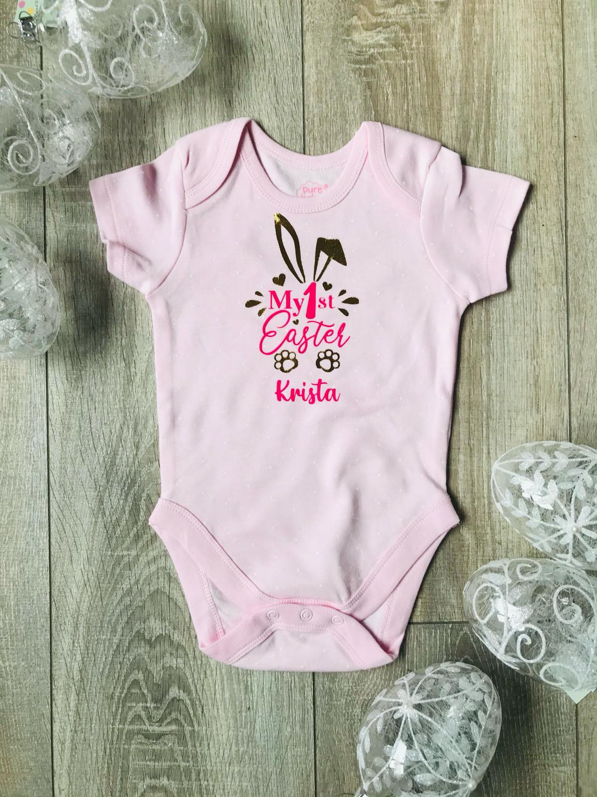 1st Easter Baby Vest