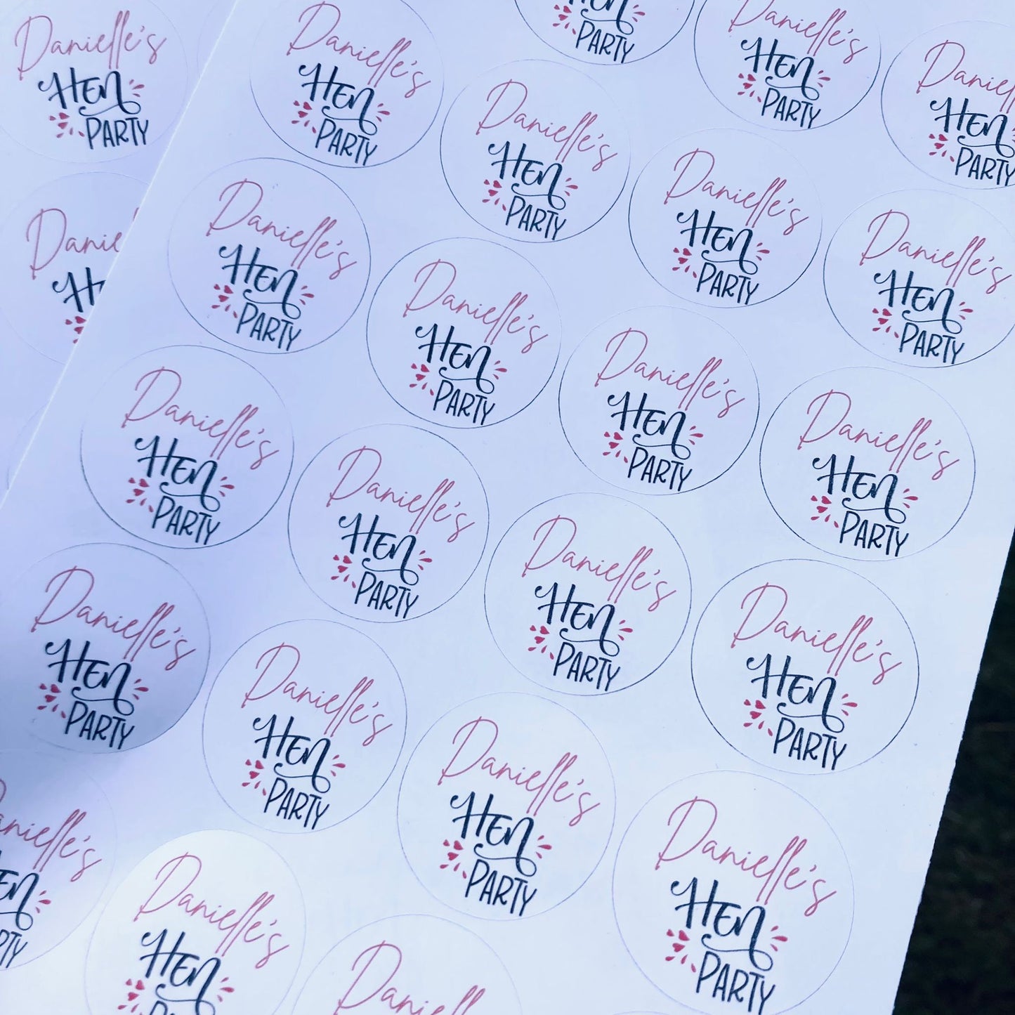 Hen Party Sticker Sheet