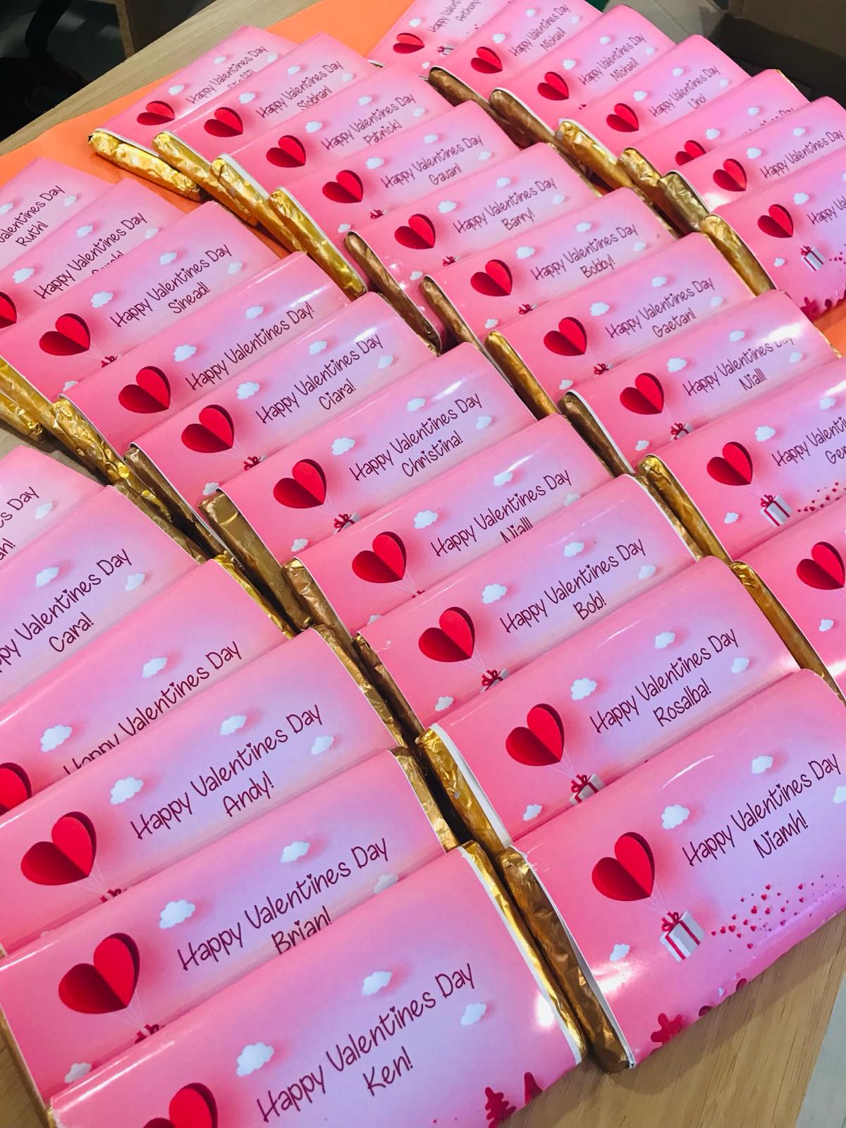 Large Personalised Chocolate Bar